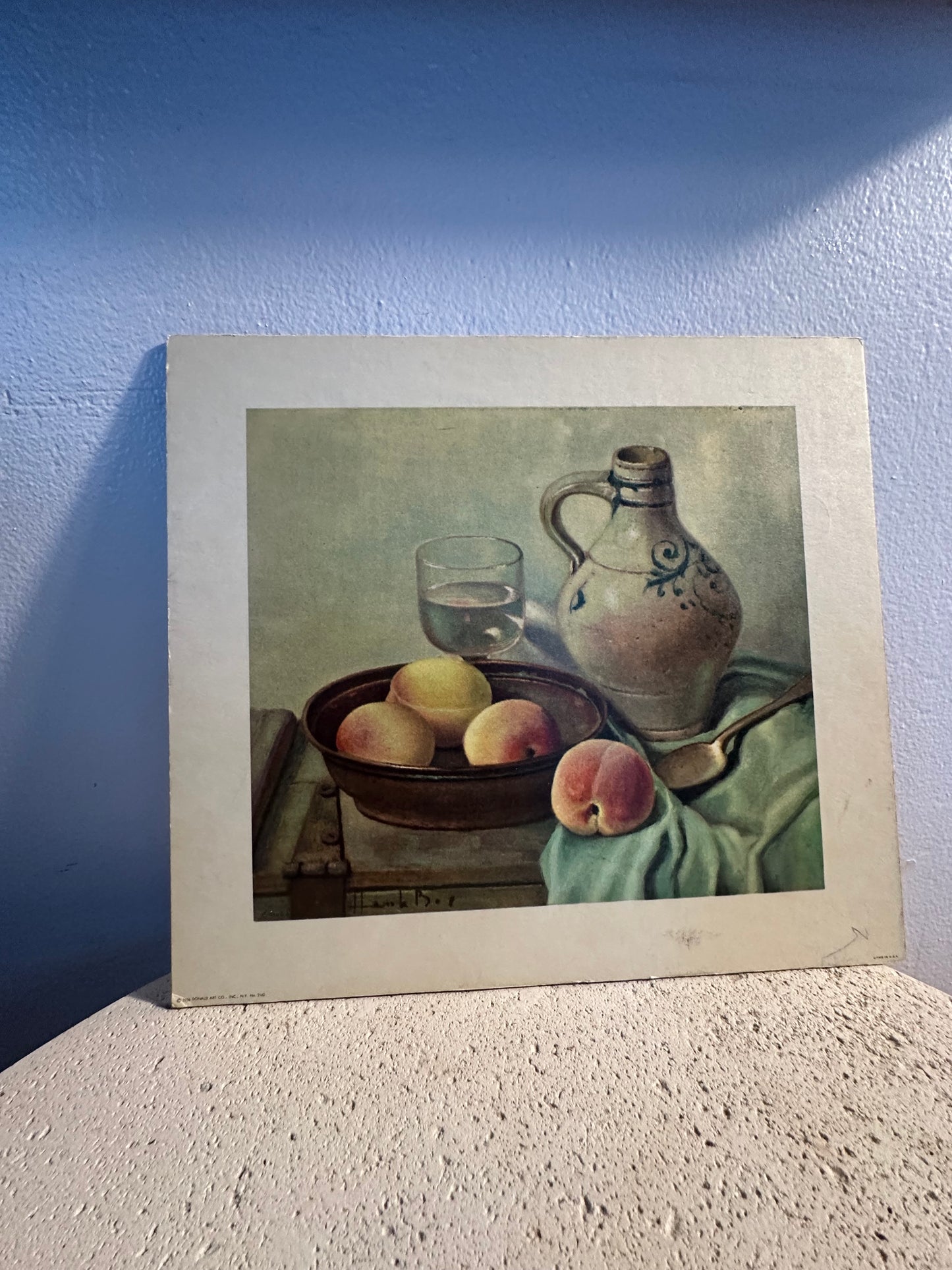 Peaches Study-Vintage Still Life Print