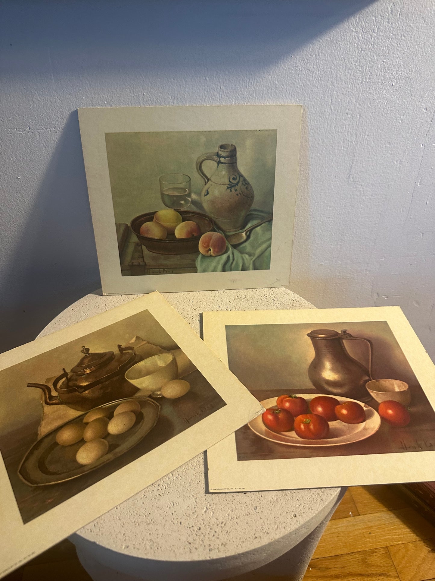Eggs & Teapot Study-Vintage Still Life Print