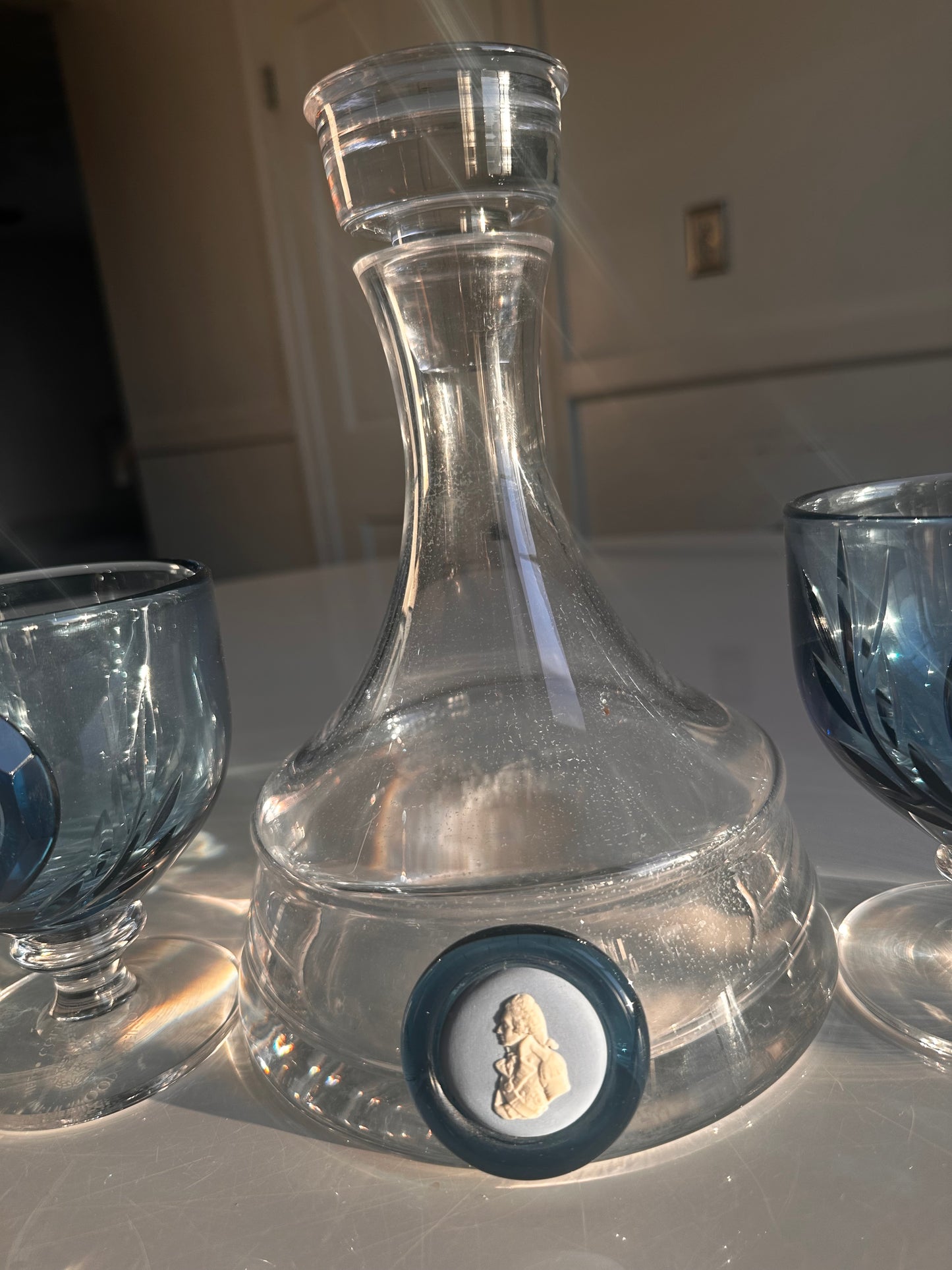 Wedgwood Collectors Society Medallion Crystal Decanter Set, c. 1890–1920